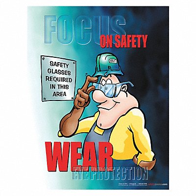 Safety Poster 22 in x 17 in Paper