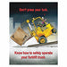 Safety Poster 22 in x 17 in Paper