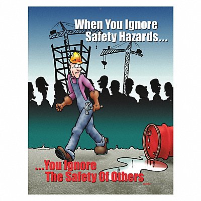 Safety Poster 22 in x 17 in Paper