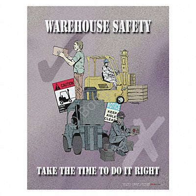 Safety Poster 22 in x 17 in Paper