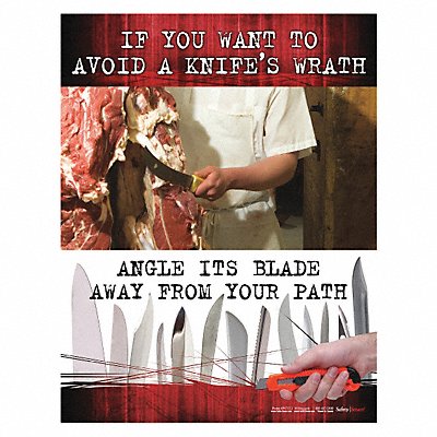 Safety Poster 22 in x 17 in Paper