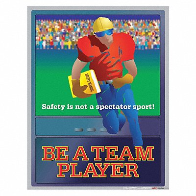 Safety Poster 22 in x 17 in Paper