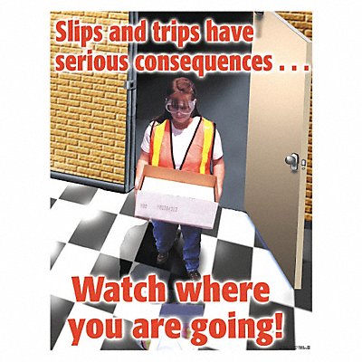 Safety Poster 22 in x 17 in Paper