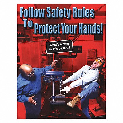 Safety Poster 22 in x 17 in Paper