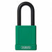 Lockout Padlock KD Green 1-3/4 H