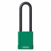 Lockout Padlock KD Green 3 H