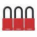 Lockout Padlock KA Red 1-3/4 H PK3