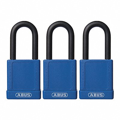 Lockout Padlock KA Blue 1-3/4 H PK3