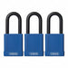 Lockout Padlock KA Blue 1-3/4 H PK3