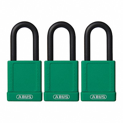 Lockout Padlock KA Green 1-3/4 H PK3