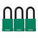 Lockout Padlock KA Green 1-3/4 H PK3