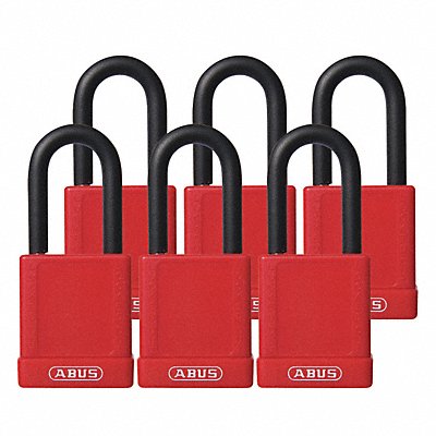 Lockout Padlock KA Red 1-3/4 H PK6