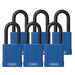 Lockout Padlock KA Blue 1-3/4 H PK6