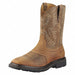 H9556 Western Boot D 10 Brown PR