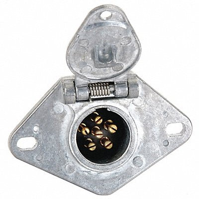 Trailer Connector Socket 6-Way Brass