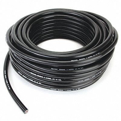 Trailer Cable 14 AWG 7 Cond 100 ft Black