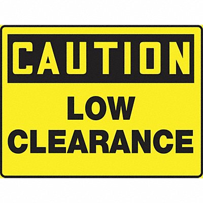 Caution Sign Low Clearance 24X36 In