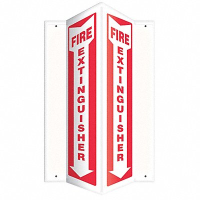 Fire Extinguisher Sign 12 H 7-1/2 W