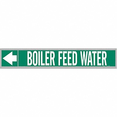 Pipe Marker Boiler Feed Water 2in H