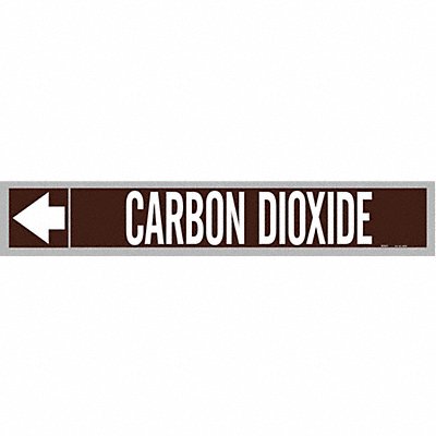 Pipe Mrkr Carbon Dioxde 1in H 8in W