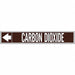 Pipe Mrkr Carbon Dioxde 1in H 8in W