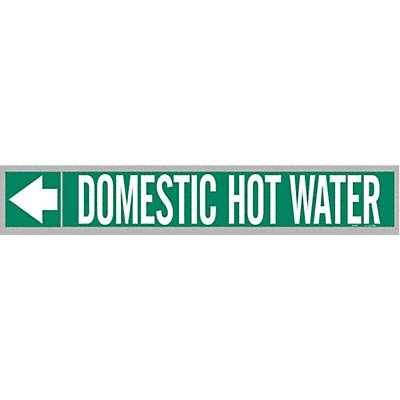 Pipe Markr Domestic Hot Water 1in H