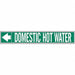 Pipe Markr Domestic Hot Water 1in H
