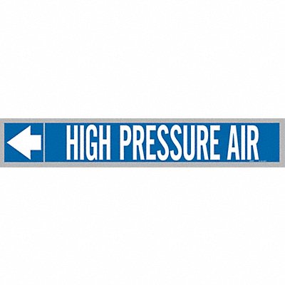 Pipe Marker High Pressure Air 1in H