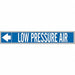 Pipe Mrkr Low Prssr Air 1in H 8in W