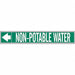 Pipe Marker Non-Potable Water 1in H