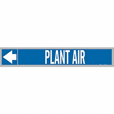 Pipe Marker Plant Air 2in H 12in W