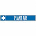 Pipe Marker Plant Air 2in H 12in W