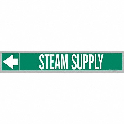 Pipe Mrkr Steam Supply 2in H 12in W