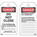 Danger Tag Do Not Close Econ Poly PK25
