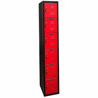 Lckr 6x1Lckr Red/Blk 72 x12 x18 UnAssm