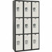 Lckr 3x3Lckr LtGry/Bk 72 x36 x18 UnAssm