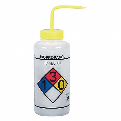 Wash Bottle Std 32 oz Isopropanol Yw PK2