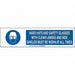Sign Slider Insert 6x23 7/8in White Alum