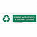 Sign Slider Insert 6x23 7/8in White Alum