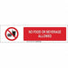 Sign Slider Insert 6x23 7/8in White Alum