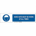 Sign Slider Insert 6x23 7/8in Whte Plstc