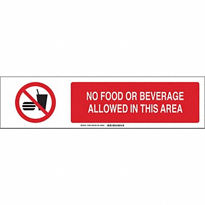 Sign Slider Insert 6x23 7/8in White Alum