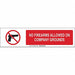 Sign Slider Insert 6x23 7/8in Whte Plstc