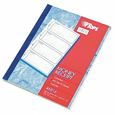 Money/Rent Receipt Books 2-Part Crbnless