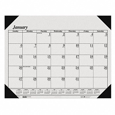 Dated Monthly Desk Calendar 22x17 In.