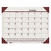 Monthly Desk Pad Calendar 22x17 In Cream