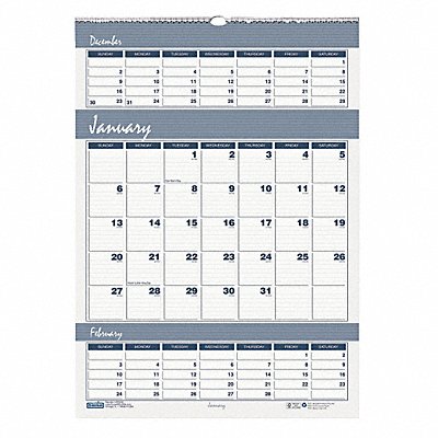 Wall Calendar 15-1/2x22 In.