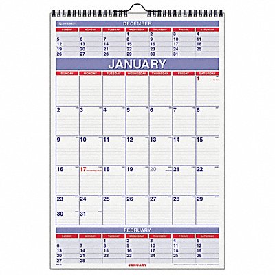 Wall Calendar 15-1/2x22-3/4 In.