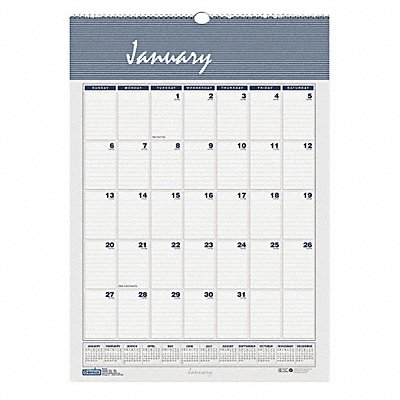 Monthly Wall Calendar 22x31-1/4 In.