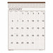 Monthly Wall Calendar Lg Print 20x26 In.